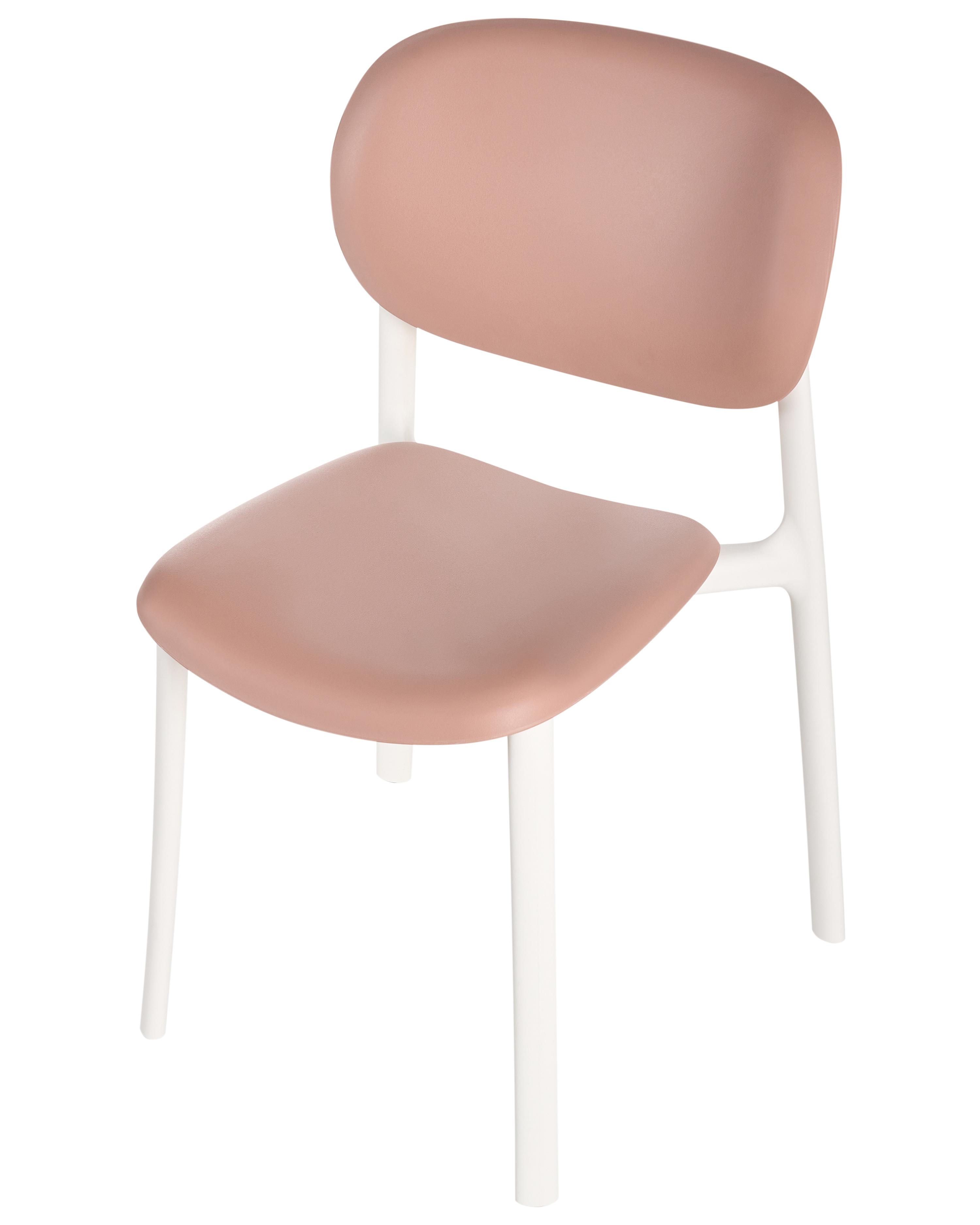 Set van 4 tuinstoelen MUSANO Pastelroze