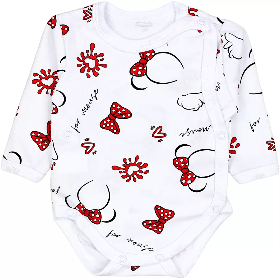TupTam Baby Langarm Wickelbody 5er Pack rosarot