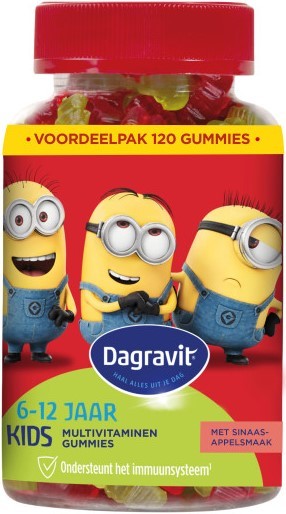 Dagravit Kids-Xtra Vitaminions Multivitaminen gummies 6-12 jaar 120 gummies