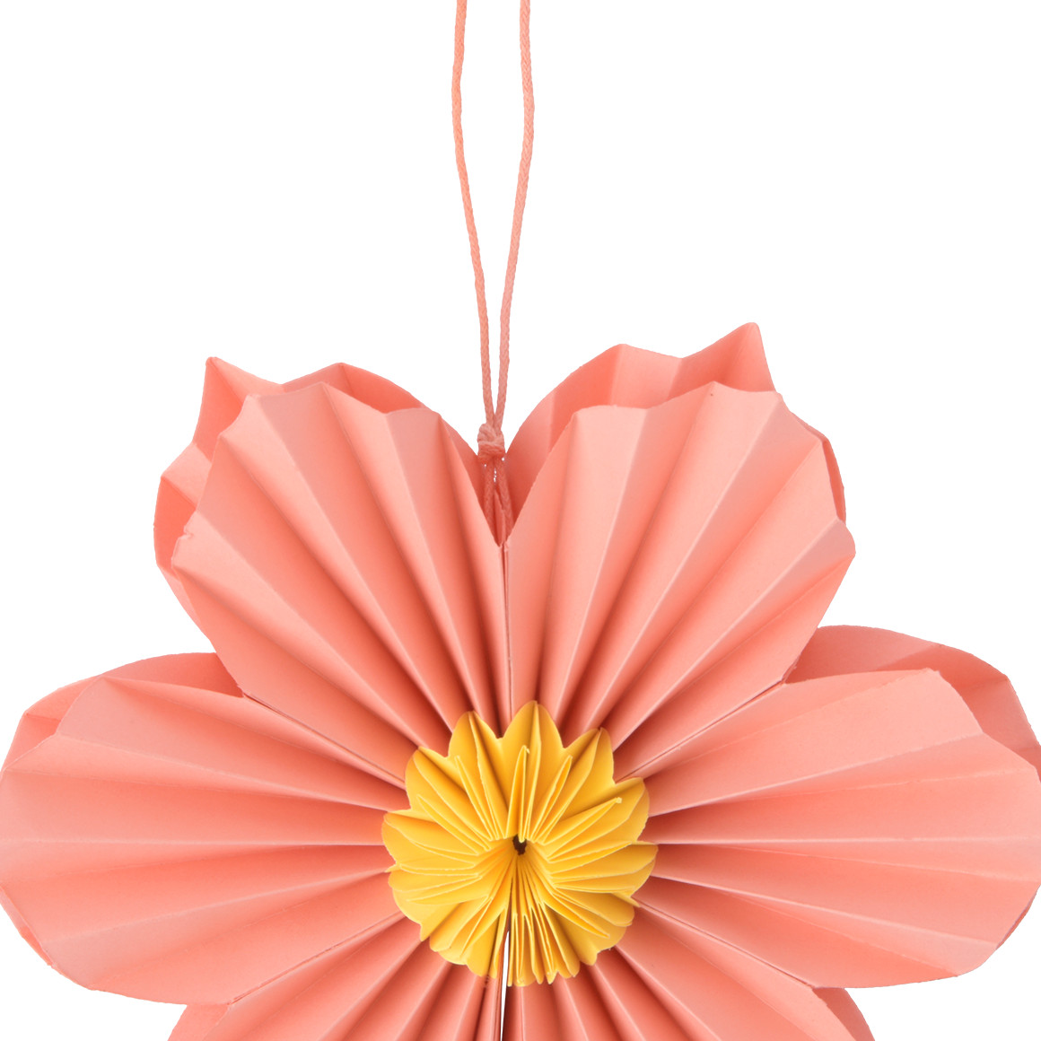 My Home Kleiner Deko-Hänger Papierblume apricot