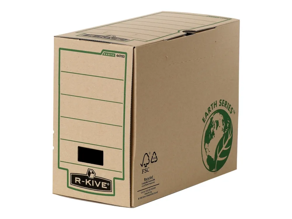 R-Kive Earth - Boksfil - rygbredde: 150 mm - for A4 (210 x 297 mm) - brun