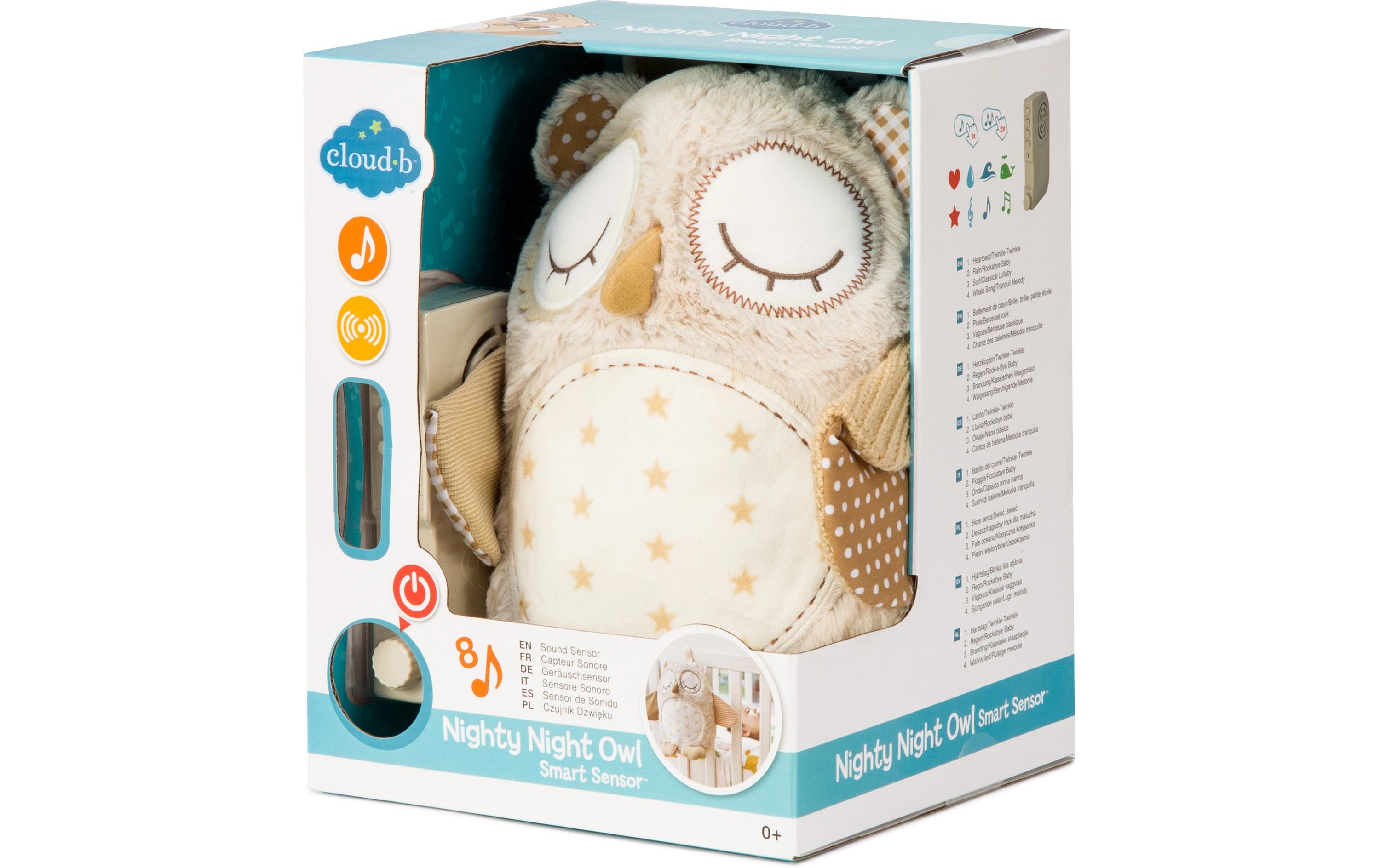 Einschlafhilfe Sound soother Eule Nighty nightUltimative Einschlafhilfe mit Smart Sensor