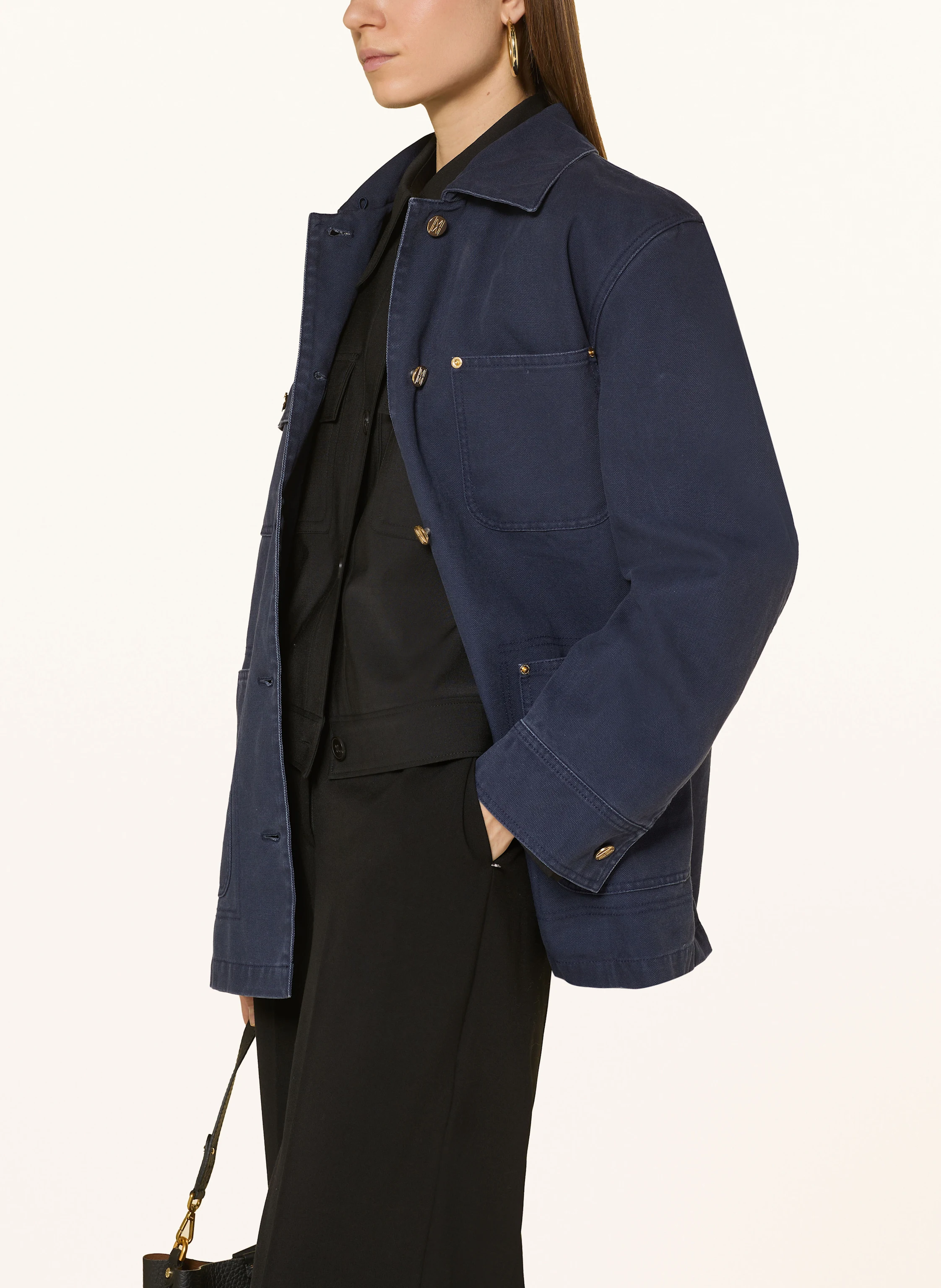 Marc O'Polo Overshirt mit abnehmbarem Kragen