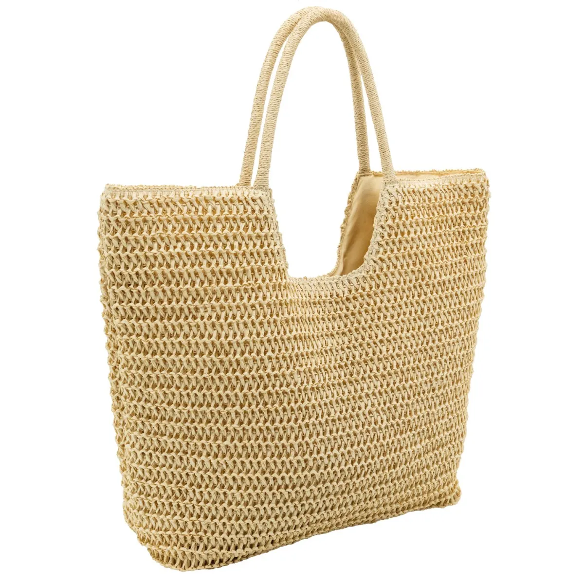 Aubry Gaspard Sac cabas tressé - Naturel