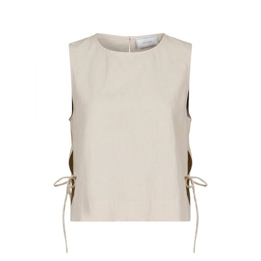 Neo Noir Svetlana Linen Top, Sand, 42