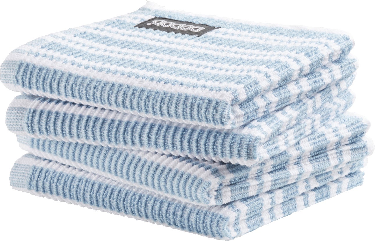 DDDDD vaatdoek Classic Clean licht blauw / wit 30 x 30 cm