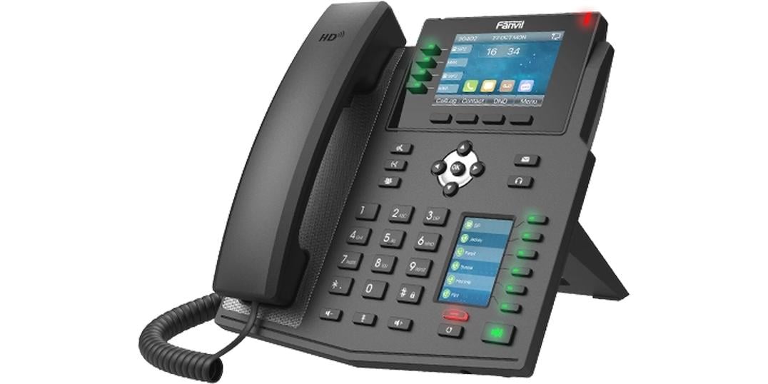 Fanvil Tischtelefon X5U V2 Schwarz X5U High-End-IP-Telefon
