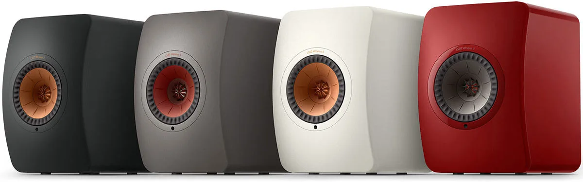 KEF LS50 Wireless 2 Rouge laqué Enceintes sans fil hi-fi