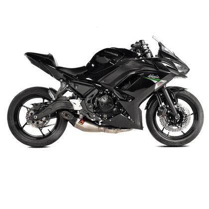 Ligne Complète Akrapovic Racing titane Embout carbone - Gris
