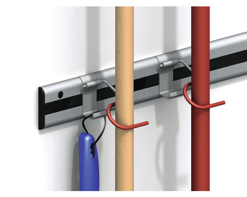 Alfer coaxis® apparaathouder B 60 x H 88 mm, blank aluminium