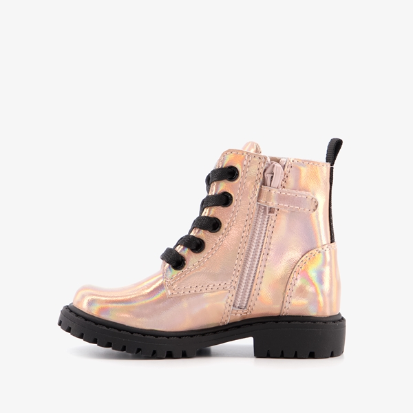 TwoDay leren meisjes veterboots