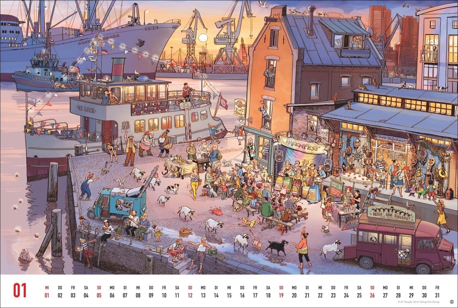 Göbel & Knorr Wimmelbilder Edition Kalender 2025