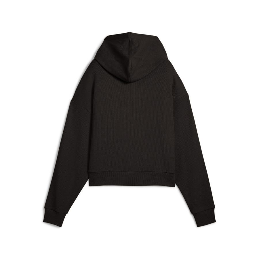 HER Comfort Crop Full-Zip Hoodie PUMA Black