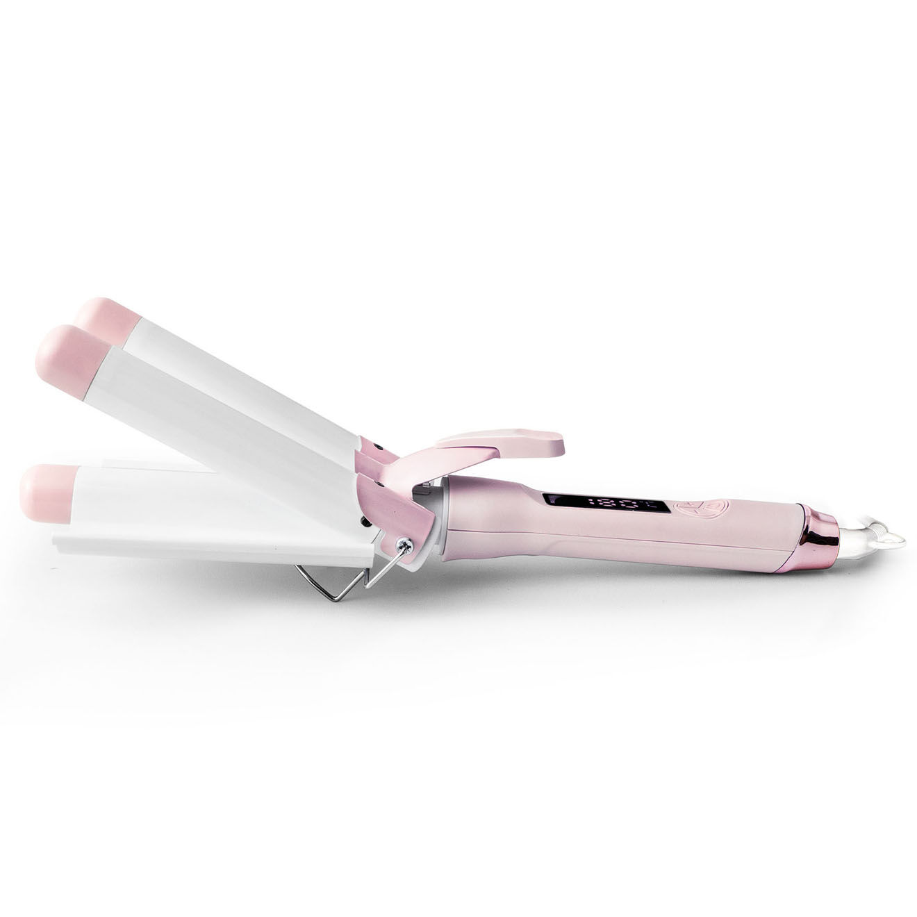 Yoghi Triple fer à onduler en Céramique rose