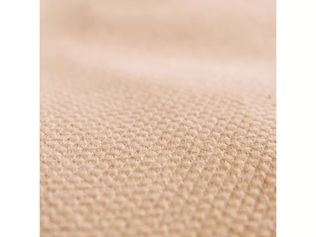 Dessus de lit 230x250 cm coton et lin mélangés CABOURG écru naturel