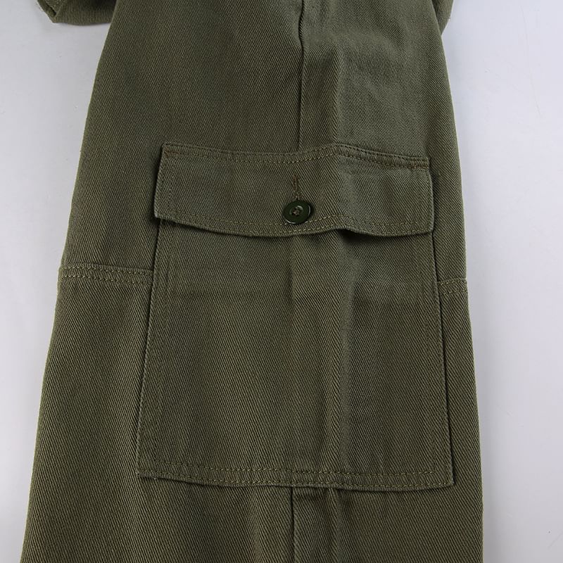 BrickBlack - Low Rise Straight-Leg Cargo Jeans
