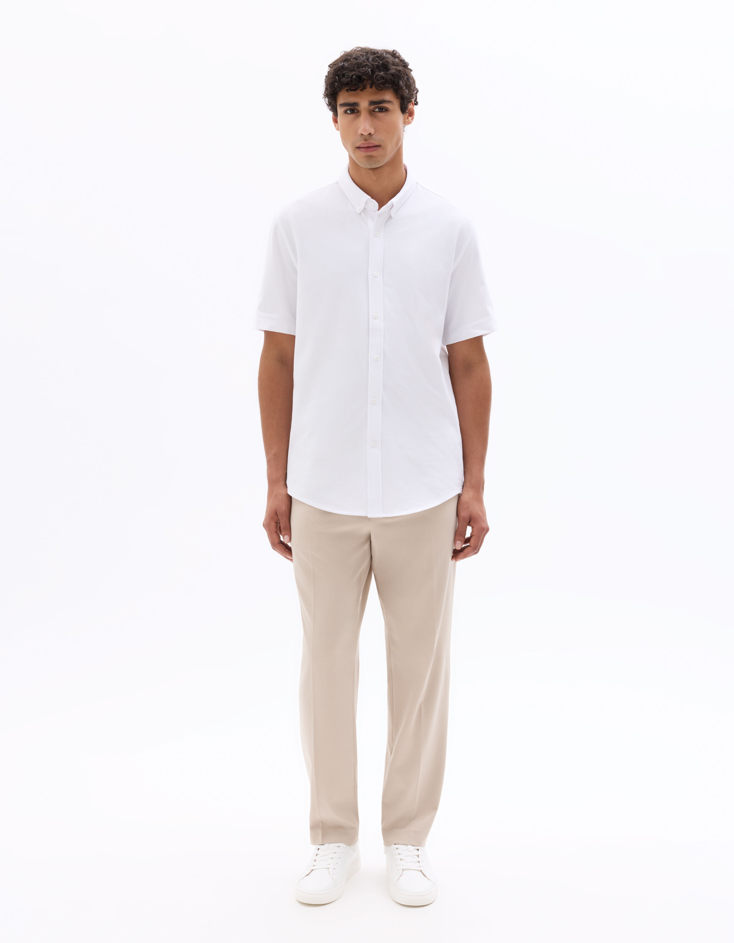 Pantalon 24H loose stretch - beige clair