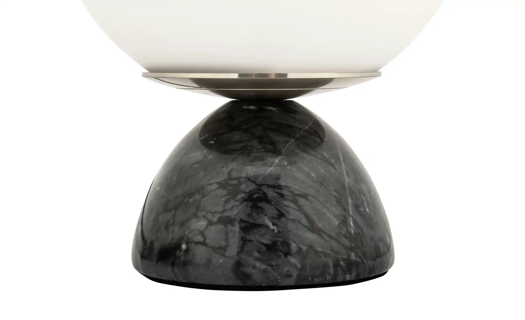 Tischleuchte, 1-flammig, Marmor/Glas