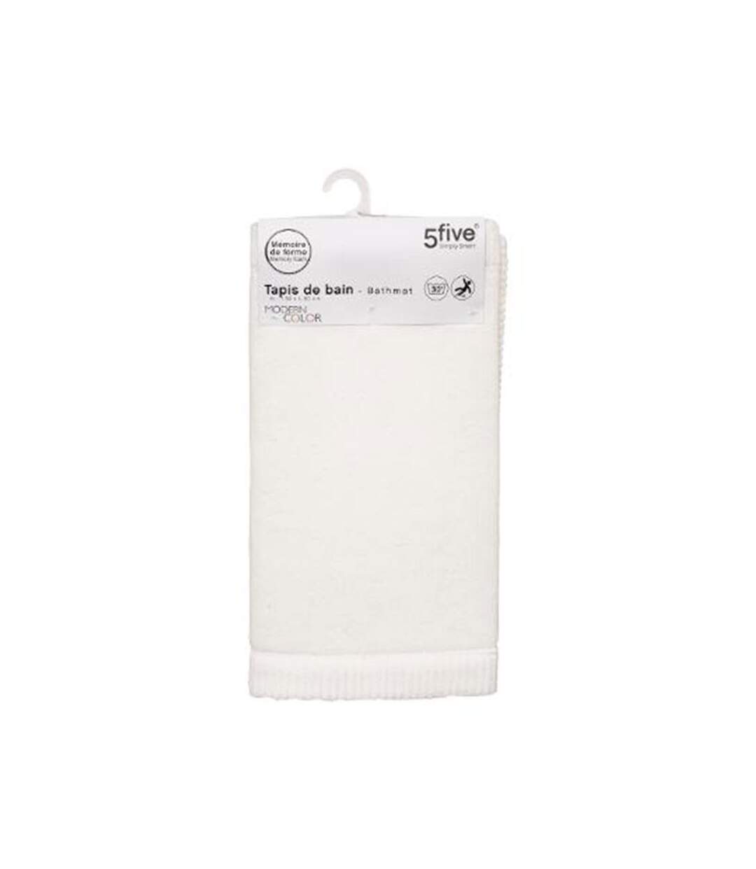 Tapis de Salle de Bain Modern 50x80cm Blanc