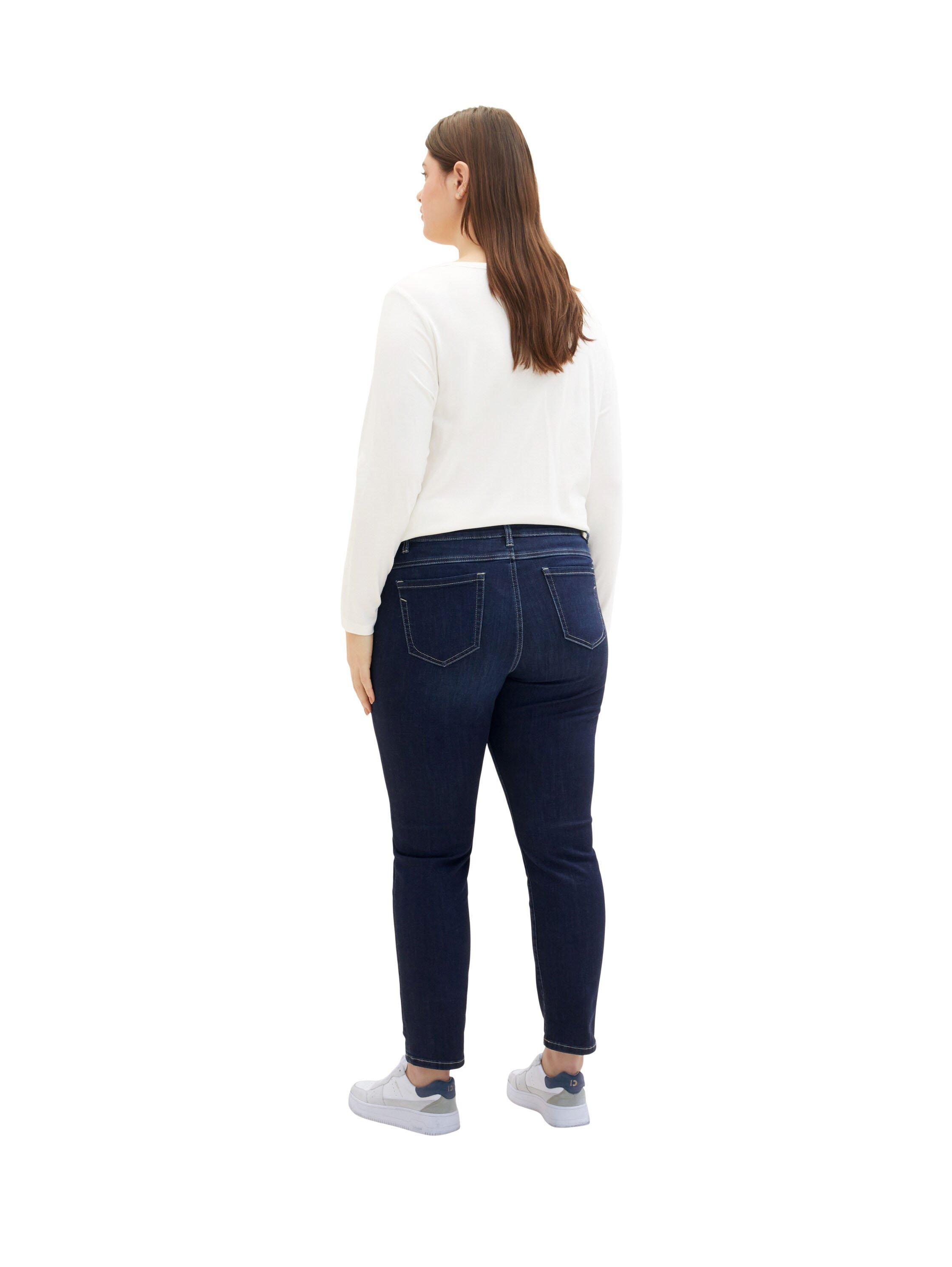 Schmale Jeans mit Kordel am Bund
