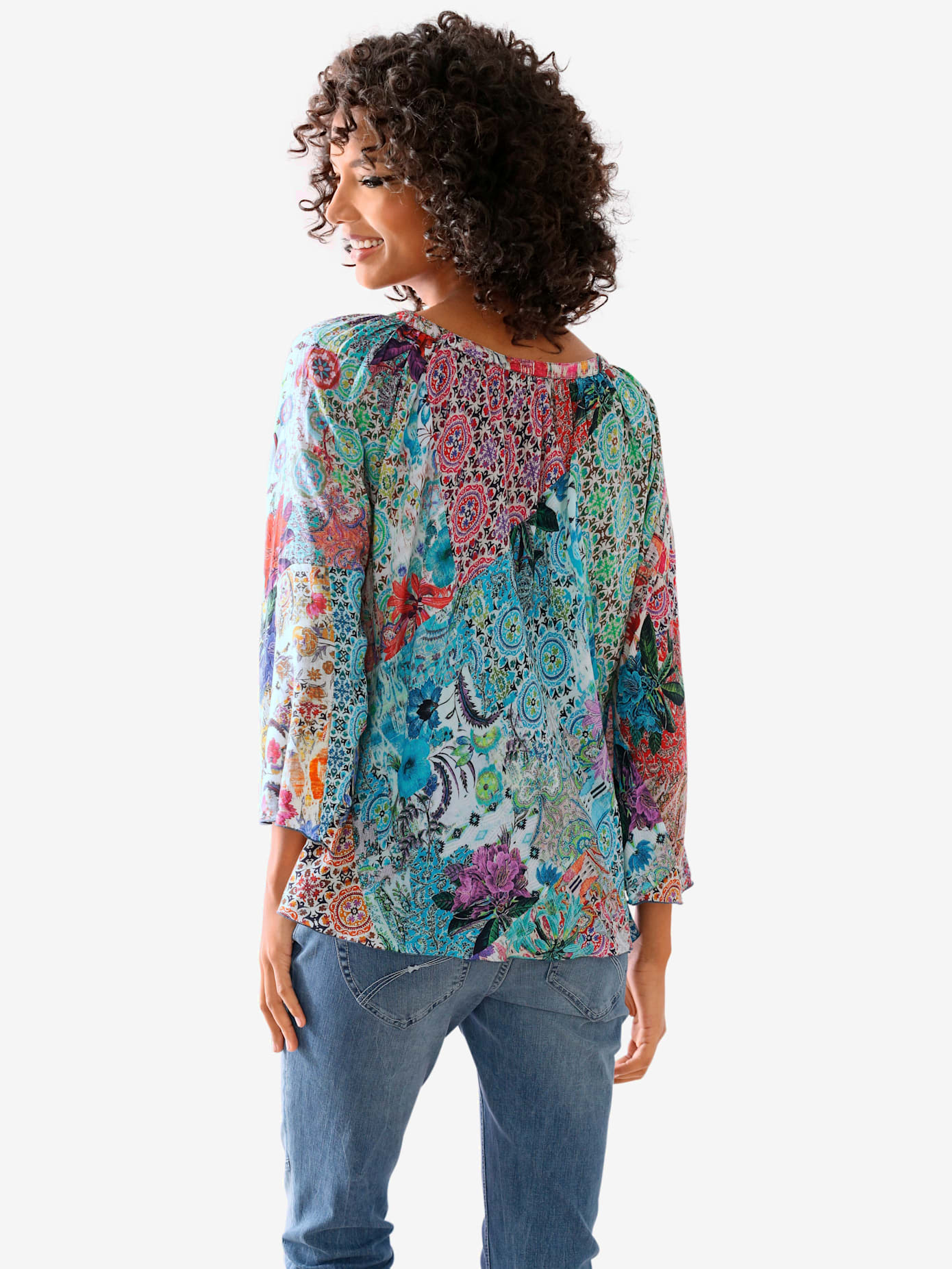 Chemisier aspect patchwork tendance