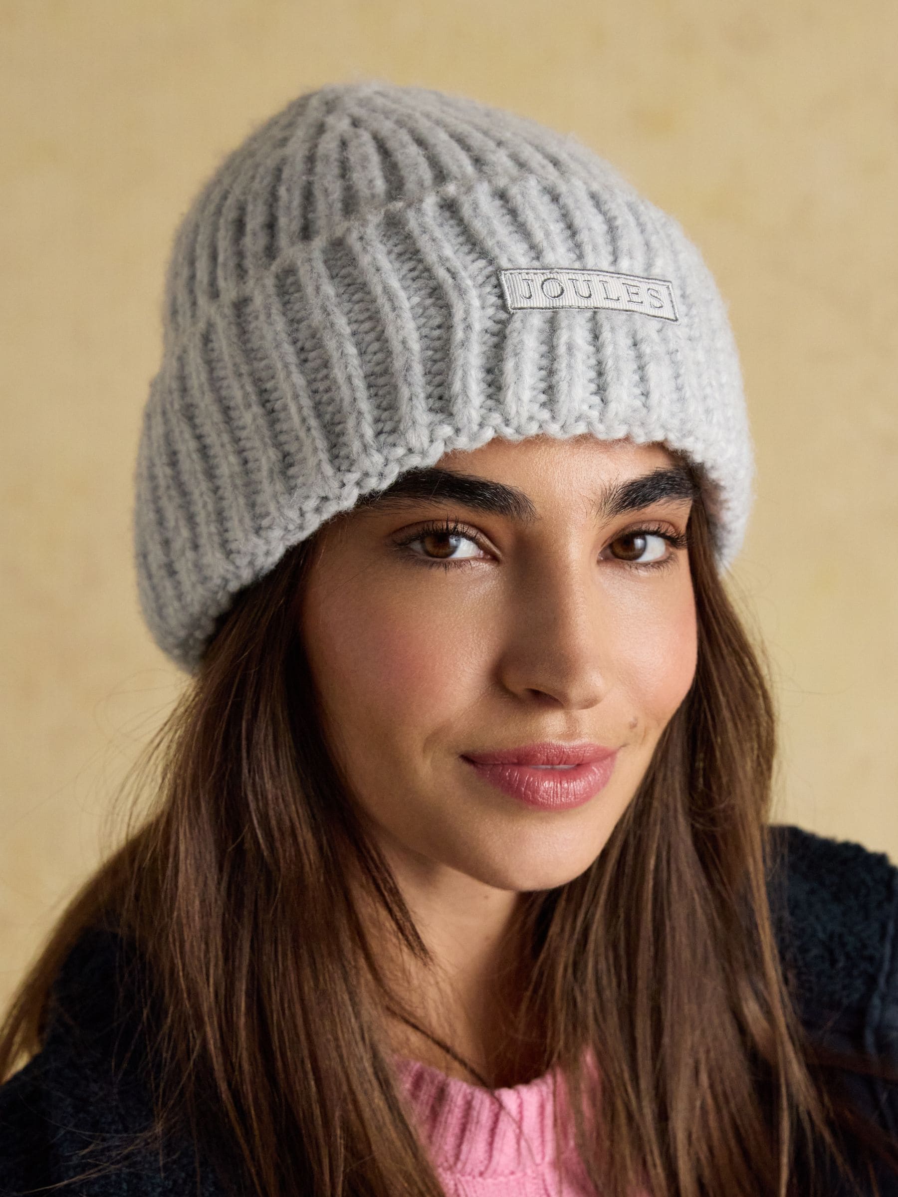 Grijs - Joules Rosa beanie-muts