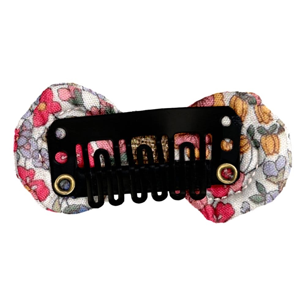 Barrette Noeud Anti-Glisse Porcelaine Rosée