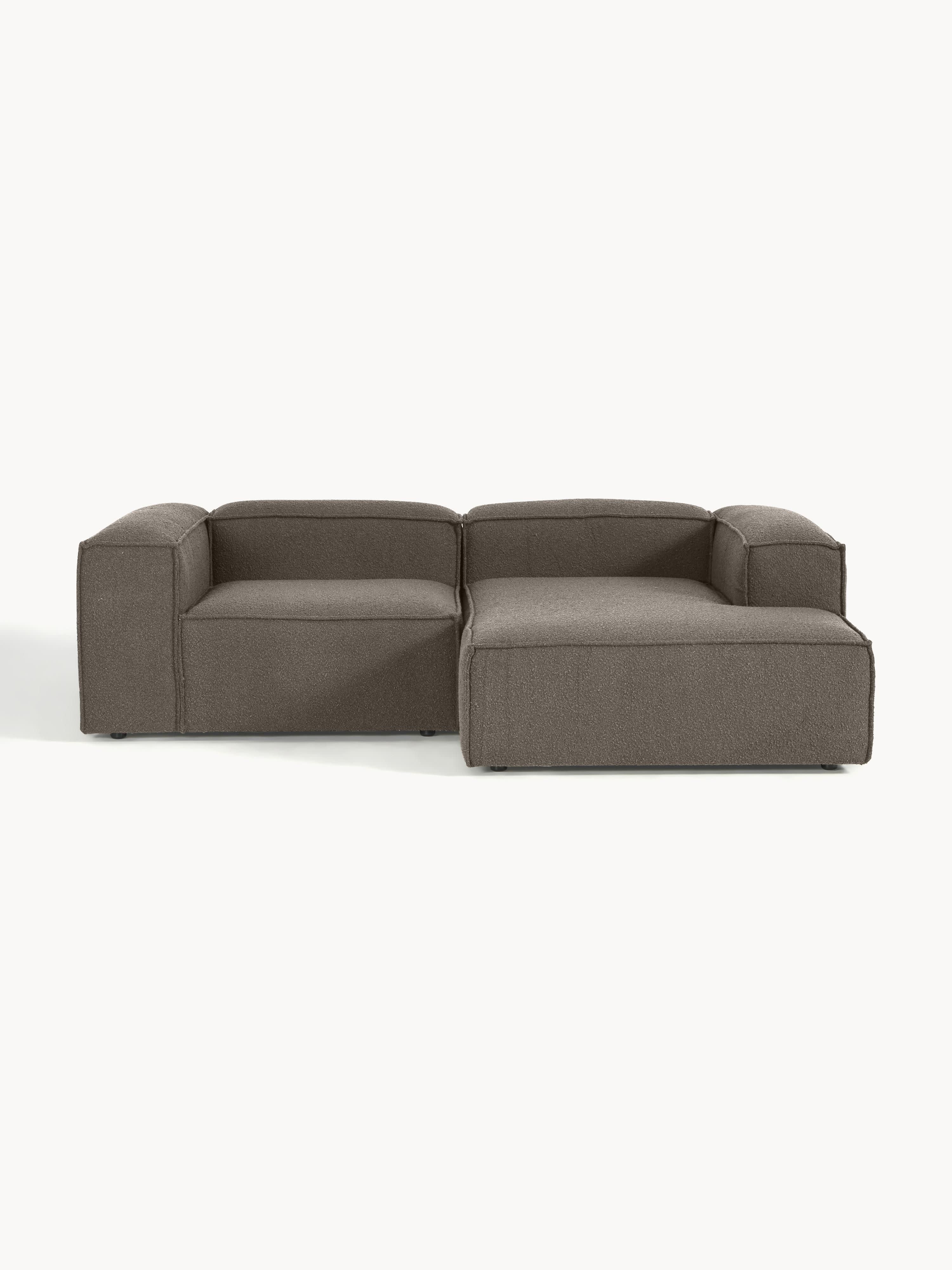 Bouclé modulaire hoekbank Lennon (2-zits)