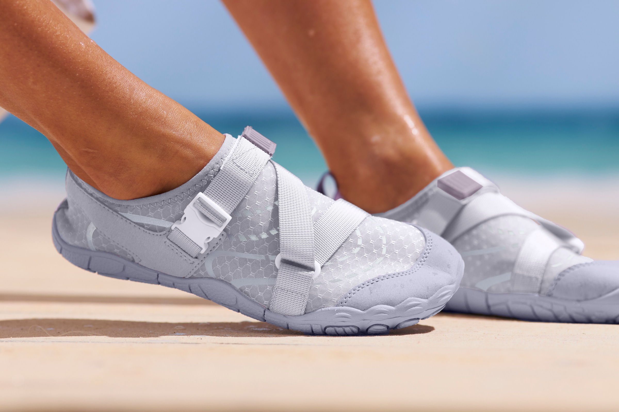 Venice Beach Badeschuh  Aquaschuh, Slipper, Wasserschuh mit Klettverschluss VEGAN