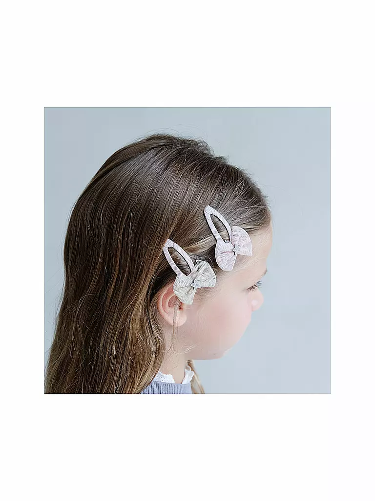 MIMI & LULA Haarspangen 4 Stück FEENSCHLEIFE CLIC CLACS Swanlake bunt