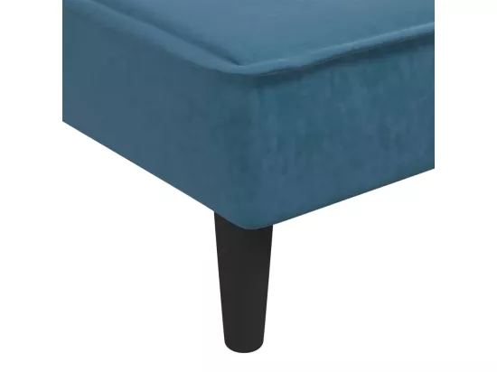 Prolenta Premium - Chaise longue bleu velours