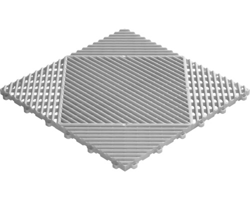 Florco Classic kunststof kliktegel, 40x40 cm, zilver