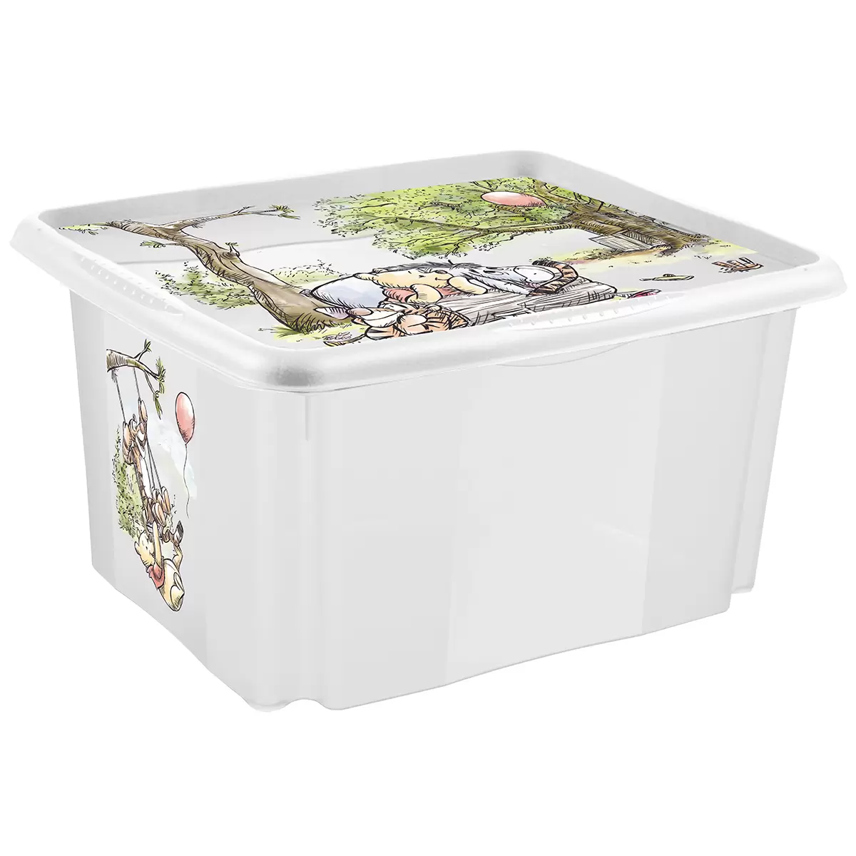 Aufbewahrungsbox 24L Karolina bunt,transparent