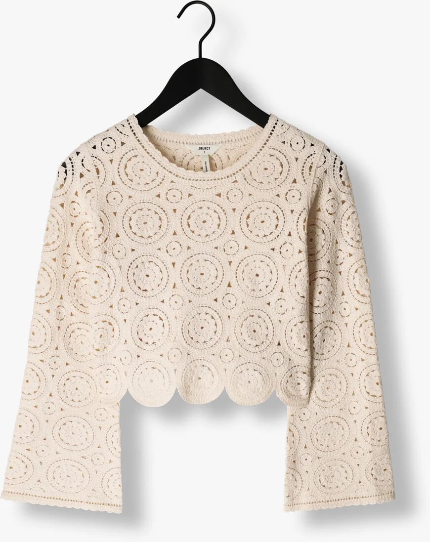 OBJECT zand object trui ray l/s knit pullover