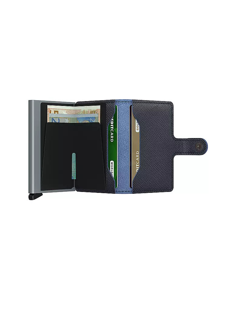 SECRID Geldbörse - Miniwallet Saffiano Navy blau