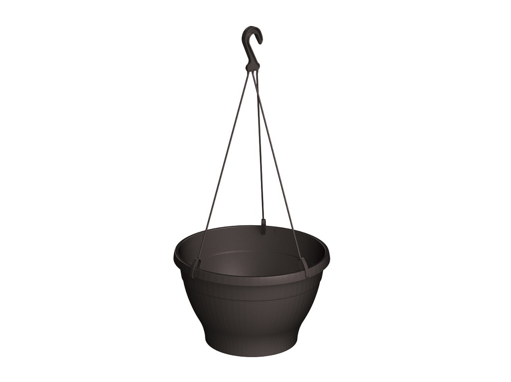 VASO SUSPENSO IN&OUT ANTRACITE 26X16.5CM