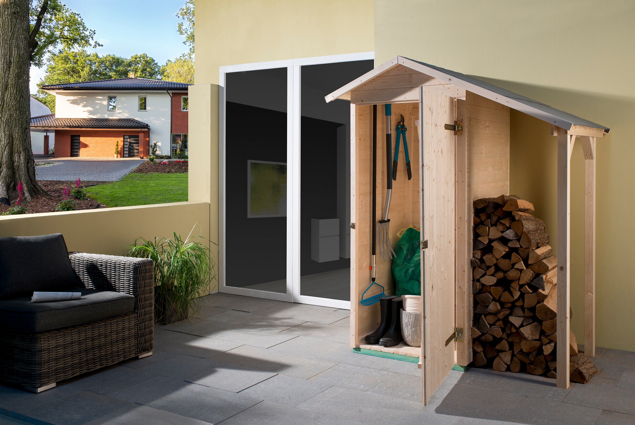 Weka Garten-/Terrassenschrank 351 A