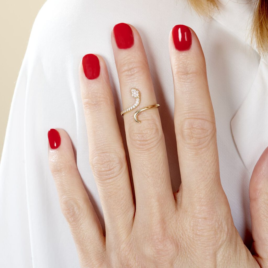 Bague Sabinka Or Jaune Oxyde De Zirconium