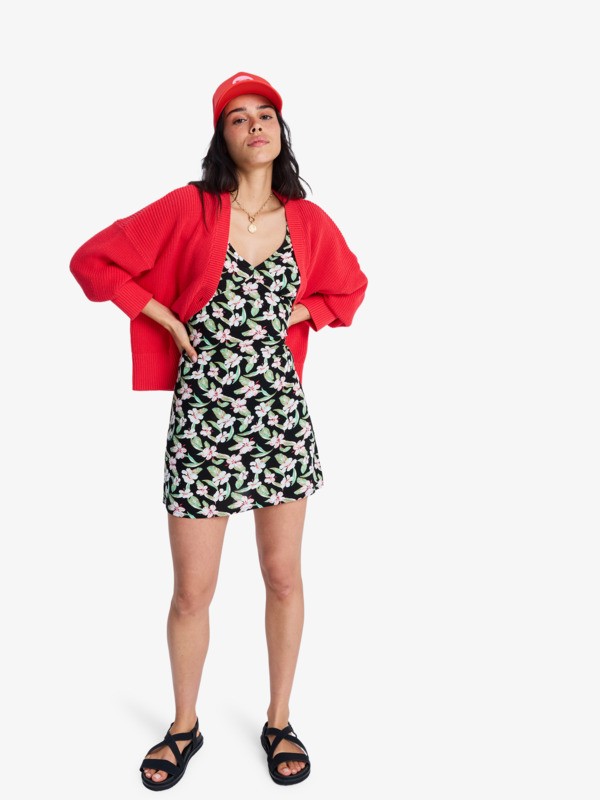 Free Spirits Mini Robe col en V Noir Femme