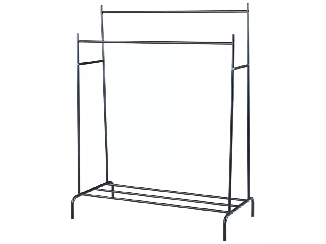 Portant à vêtements Bramming 147 x 116 x 54 cm noir [en.casa]