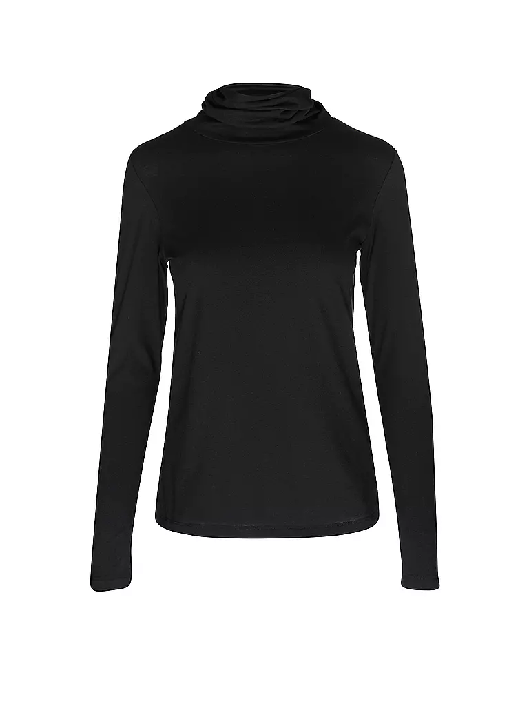 LANIUS Rollkragenshirt  schwarz