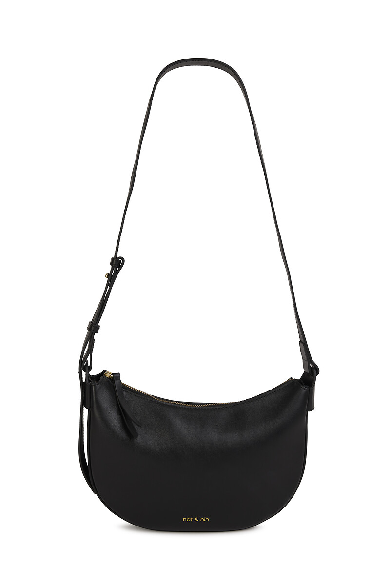 NAT & NIN<br>Bolsa de ombro em couro LUNE