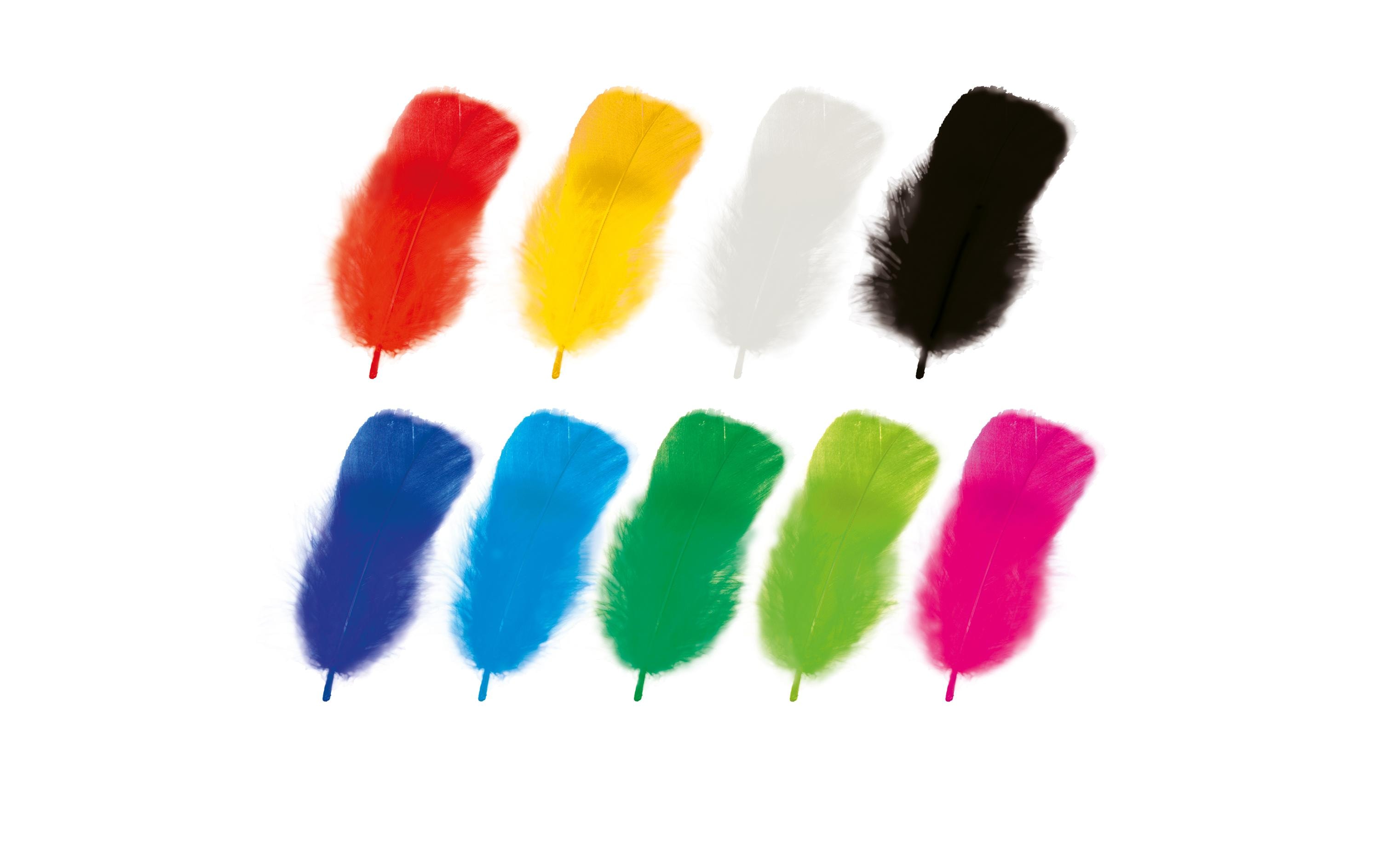 Federn 10g, Blau/Grün/ViolettIdeal zum Basteln von Engeln oder Traumfängern