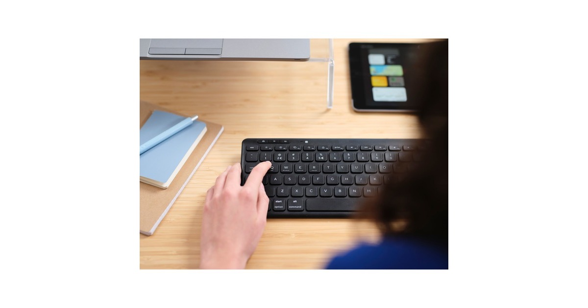 TrustLyra Compact draadloos toetsenbord  (Zwart, US lay-out, Scissor switches, 2,4 GHz USB, Bluetooth, 65%)