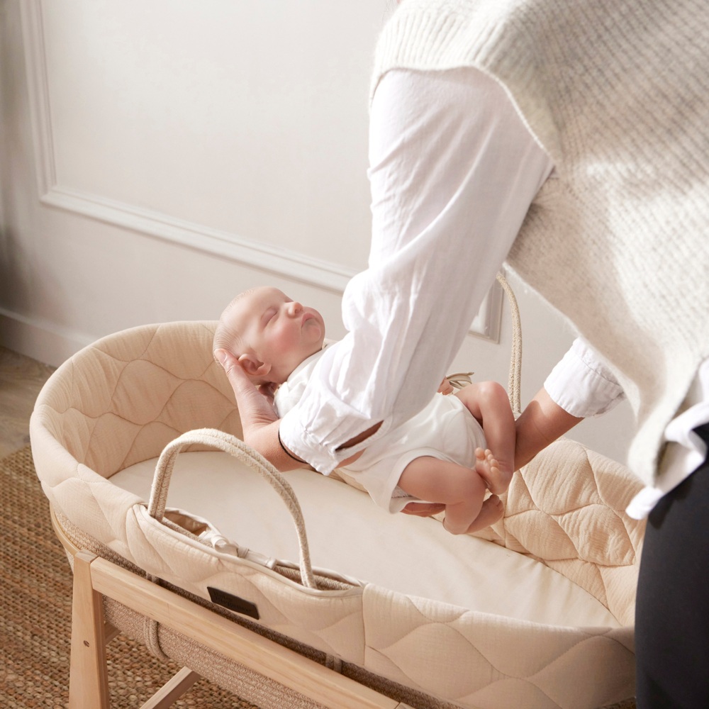 Baby Elegance Moseskorb und Schaukelgestell-Set