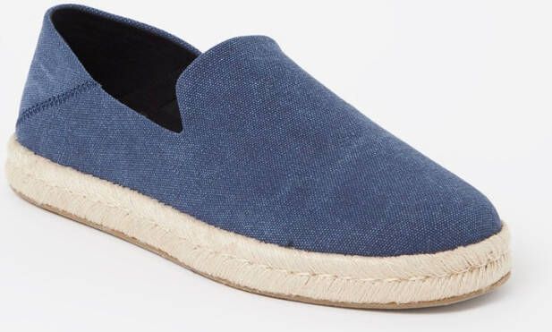 TOMS Espadrilles Santiago Navy Recycled Cotton Canvas 10019868