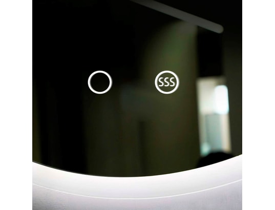 CRISTALED - Miroir de salle de bains lumineux éclairage intégré led rétr...