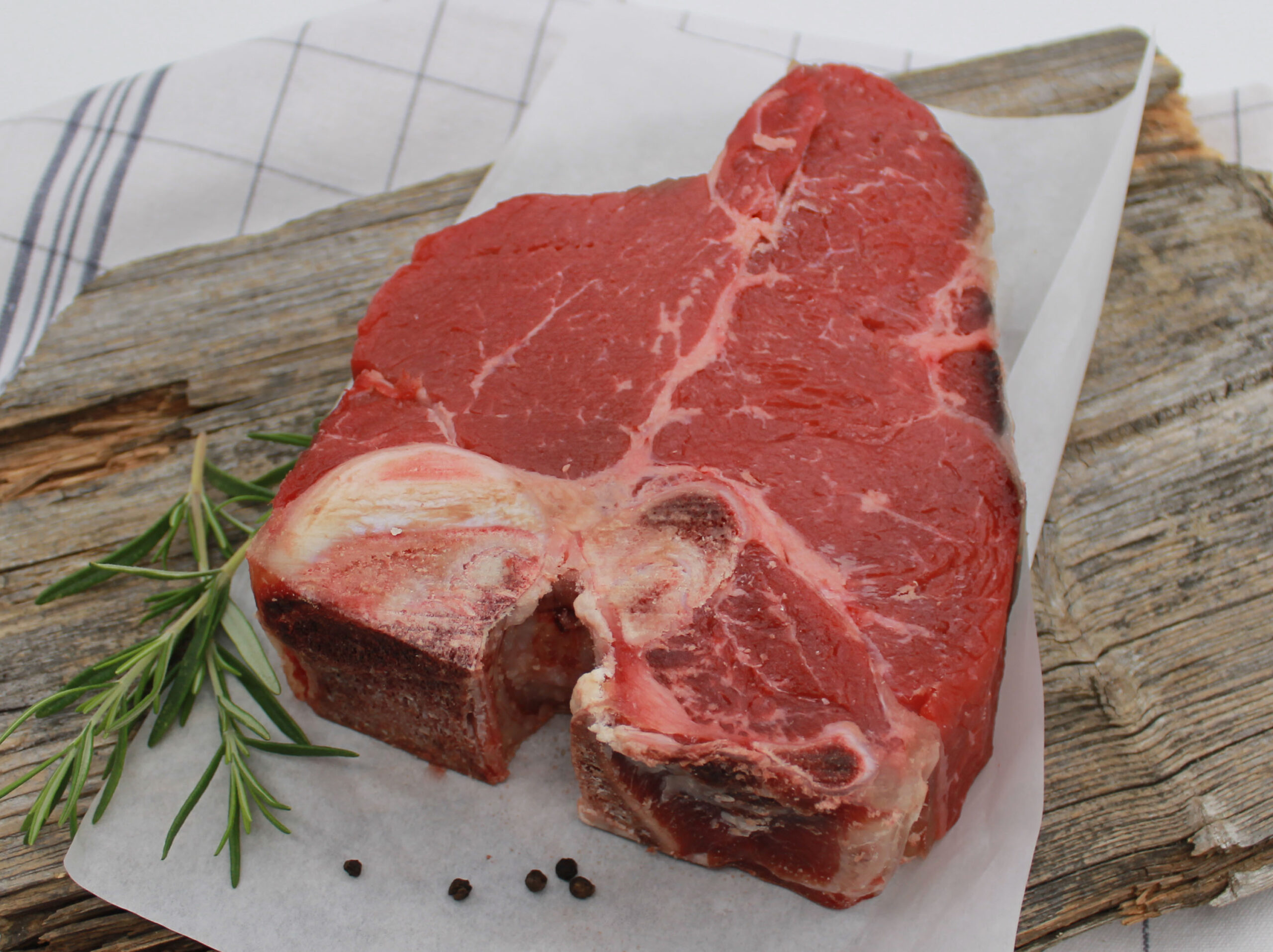 Porterhouse Steak dry aged (6 Wochen gereift)