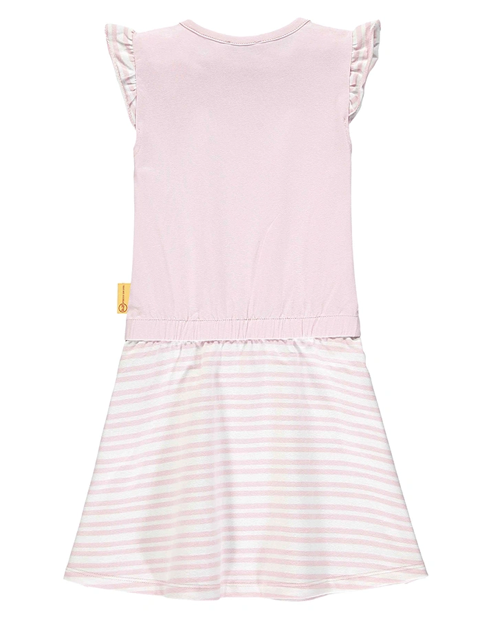 Kleid MINI GIRLS – SUMMER DAY mit Flügelärmeln in rosa