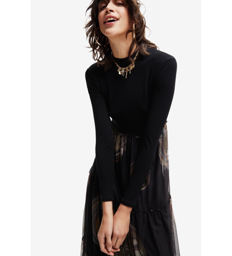 Vestido preto Desigual Gloria